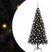 vidaXL Sapin de Noël Noir 210 cm PVC