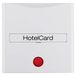 Hager S1 - middenplaat hotelkaart glanzend wit polar