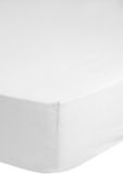 Muller Textiles HIP Katoen Satijn Hoeslaken Wit 180x200 cm