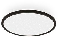Briloner Led-paneel, sterrenhemel, neutraal wit licht, zwart, 30 x 4 cm