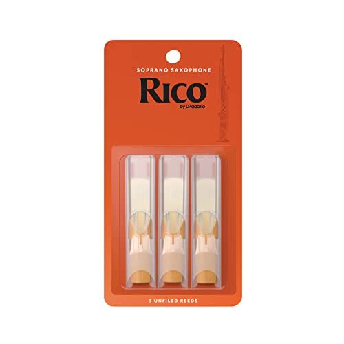 D'Addario Rico Soprano Saxophone Reeds - Strength 3.0 - 3 Pack
