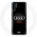 Audi Étui pour Huawei P30 Audi Logo fond noir Maniacase