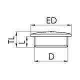 Wiska 10065461 ESVS 16 Blindstop Slagvast M16 Metaal Natuur 10 stuk(s)