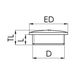 Wiska 10065461 ESVS 16 Blindstop Slagvast M16 Metaal Natuur 10 stuk(s)
