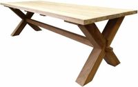 AVH-Collectie Zambia dining tuintafel 300x100x77 cm teak bruin/terre