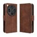 Oppo Étui portefeuille Oppo Find X8 Ultra Porte-Cartes - Marron