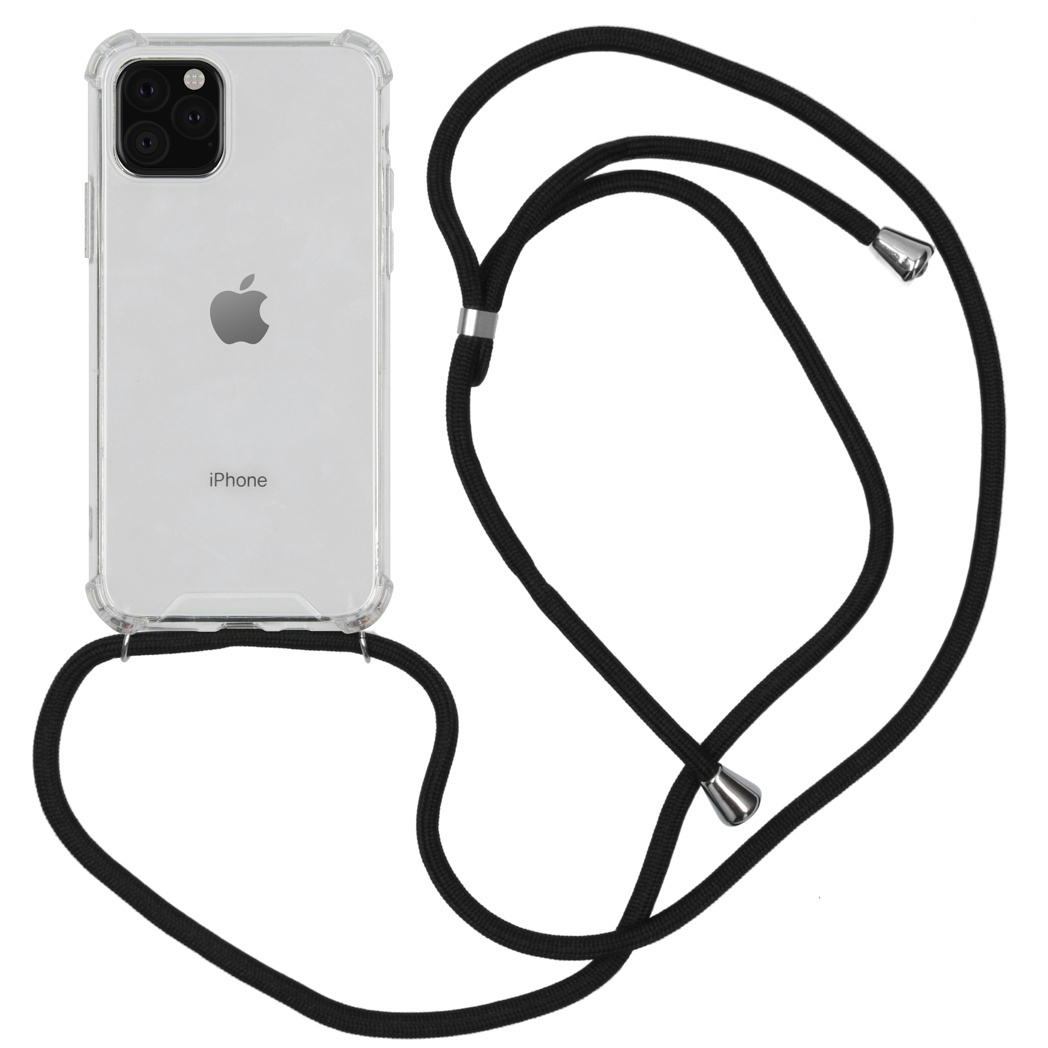 - Backcover met koord iPhone 11 Pro hoesje - Zwart