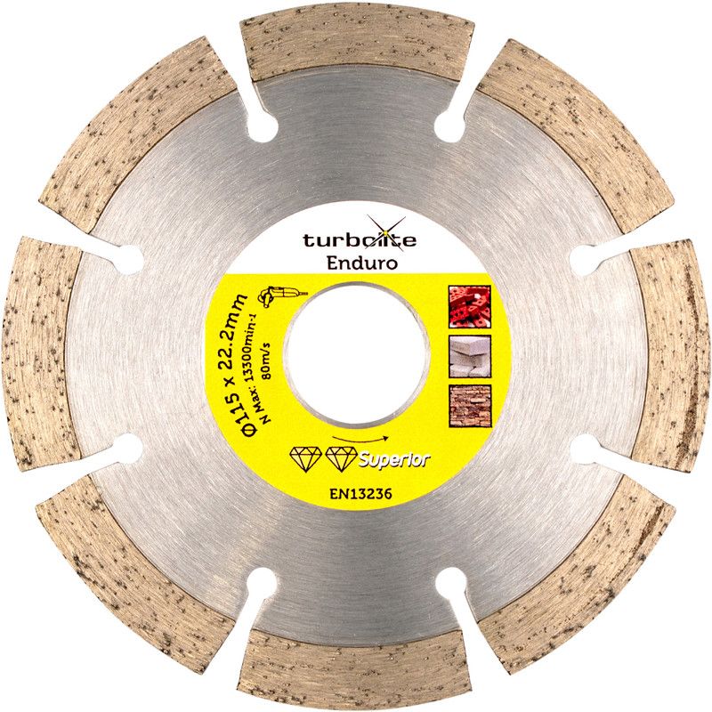 Turbolite Superior Enduro Diamond Cutting Disc Universal 115x22.2mm
