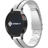 Strap-it Samsung Bracelet acier fer Samsung Galaxy Watch 46mm (argent/noir)