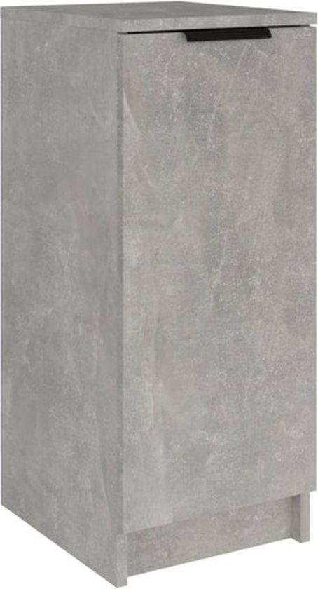 VidaXL Schoenenkast 30x35x70 cm Bewerkt Hout Betongrijs