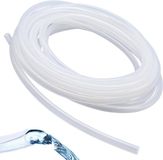 Allecto Premium - Tuyau en silicone transparent très élastique 4 mm x 6 mm - 5 mètres