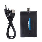 ASHATA HDMI naar BNC adapter, HDMI naar BNC composiet videoadapter en 3,5 mm 480i 576i audio signaal converter ondersteunt NTSC/PAL, HDMI BNC converter milieuvriendelijk