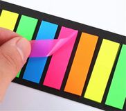 HobbySter Sticky Notes Transparant - 200 Memoblaadjes - Index Tabs - Zelfklevend