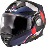 LS2 FF901 Advant X Ultra Blauw Rood 06 Systeemhelm - Maat XXXL