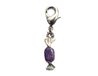 INNSPIRO Mooie bedels hanger van metaal, karamel, violet, met karabijnhaak, 5 x 17 mm, 25 stuks, 11x15mm., Metaal, Geen edelsteen