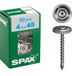 SPAX Spenglerschroef, 4,5 x 45 mm, 80 stuks, voldraad, verzonken lenskop, T-STAR plus T20, 4CUT, roestvast staal A2