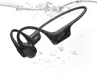 DOOGEE BoneBeatSwim - Bone Conduction Headphones - IP68 Waterproof - Bluetooth 5.4 - 32GB MP3 Player - Black