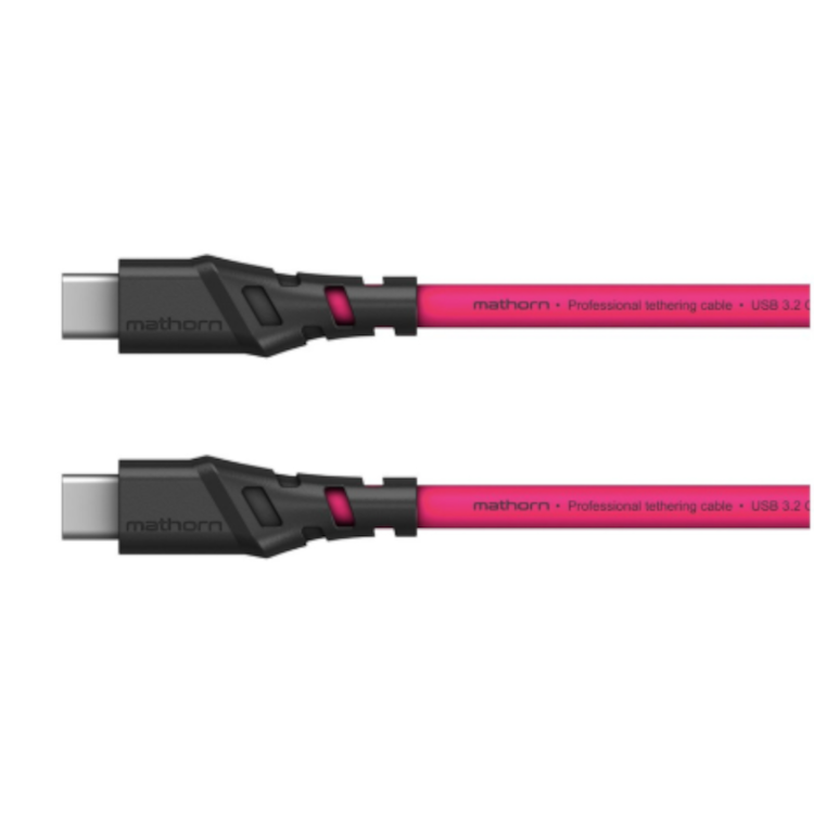 Mathorn Mathorn Tethering kabel USB-C naar USB-C Magenta 5m