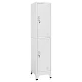 VidaXL Lockerkast met 2 vakken 38x45x180 cm