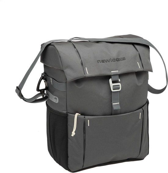 New Looxs Vigo Single - Enkele Fietstas - 18,5 Liter - Grijs