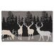Clayre & Eef Tapis de porte intérieur 75x45x1 cm Gris Fibre de coco / Caoutchouc