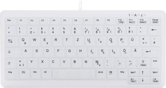 Cherry AK-C4110 - QWERTZ - White - Wired Keyboard