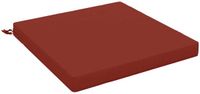 vidaXL Zitkussen SOEST 100% Polyester Rood 80 x 80 x 7 cm