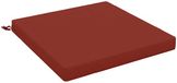 vidaXL Zitkussen SOEST 100% Polyester Rood 80 x 80 x 7 cm