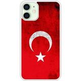 Apple iPhone 12 Drapeau turquie Verstevigd hoesje met sublimatie bedrukking