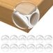 Randbescherming voor baby's, 12 stuks, hoekbescherming, randbescherming, transparant, voor meubels, veiligheid kinderen, voor kantoor, wieg, open haard, tafel, rond