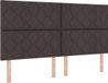 vidaXL Boxspringbed met matras Donkerbruin 180 x 200 cm Stof