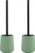MSV Toiletborstel Malmo Keramiek/RVS Groen/Zwart 2 stuks