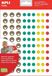 Apli Kids autocollants de récompense Happy Smile, blister avec 12 feuilles