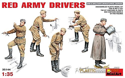 MiniArt Red Army Drivers Set 1:35 militaire figuren model de Cast