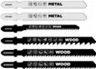 KWB Decoupeerzaagbladen Set – 6-delig – Voor Hout & Metaal – In Cassette