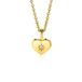Zinzi NOVEMBER hanger 12mm gold plated hart geboortesteen citrien zirconia (zonder collier)