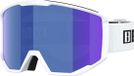 Bliz Spark Lunettes de ski Blanc Fumée avec Blue Multicoating/CAT3