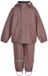 Mikk-Line Regenpak Junior Roze Polyester 5000mm Waterkolom Met Capuchon Reflecterend Maat 134