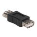 Akyga AK-AD-06 Adaptateur USB Type-A mâle vers mâle, Noir