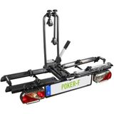 EUFAB 12010LAS fietsendrager POKER-F, geschikt voor e-bike, volledig voorgemonteerd, diefstalbeveiliging, voor 2 fietsen, voor trekhaak