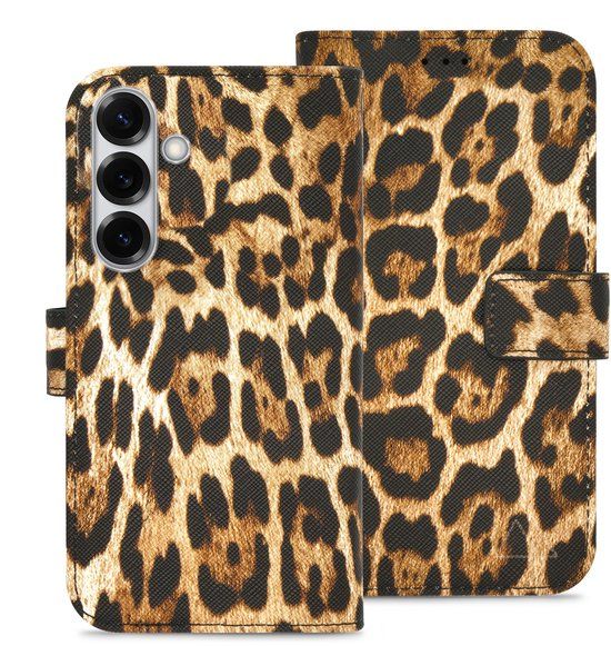 My Style Telefoonhoesje Samsung Galaxy S26 Plus Flex Wallet Bookcase Wild Leopard Bruin