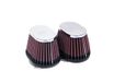K&N RC-2452 Universeel chroom filter voor auto en motorfiets