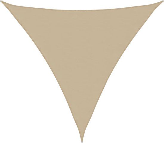 vidaXL Zonnescherm Driehoekig 4x4x4m Oxford Stof Beige