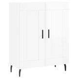 VidaXL Dressoir, hoogglanzwit, 69,5 x 34 x 90 cm, houtvezel