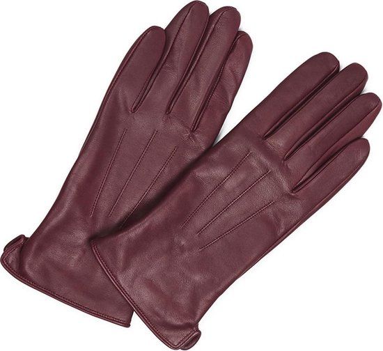 Markberg Carianna Glove Rood Leer Vrouwen Volwassenen