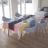 Bonamaison Tafelkleed, Anti-Mold, Sneldrogend, Waterdicht, 100% Polyester Tafellaken, Willekeurig patroon, 140 x 200 Cm - Ontworpen en Vervaardigd in Turkije