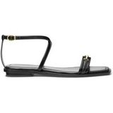 Michael Kors Lena Sandale Plate Noir Taille : 40