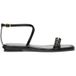 Michael Kors Lena Sandale Plate Noir Taille : 40
