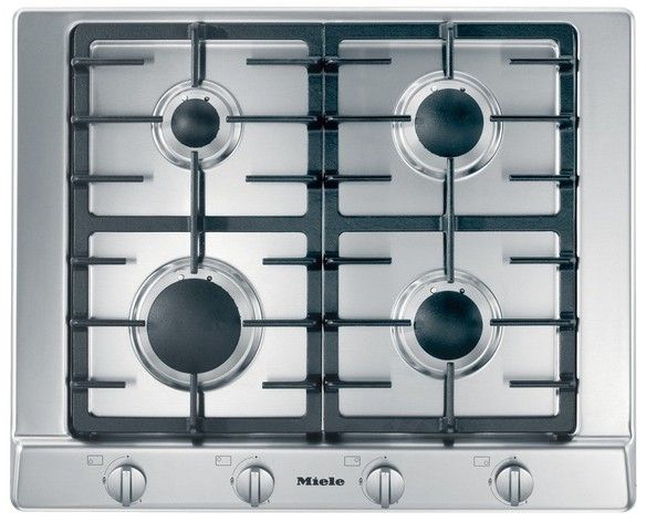 Miele KM 2010 G Roestvrijstaal Ingebouwd Gaskookplaat 4 zone(s)
