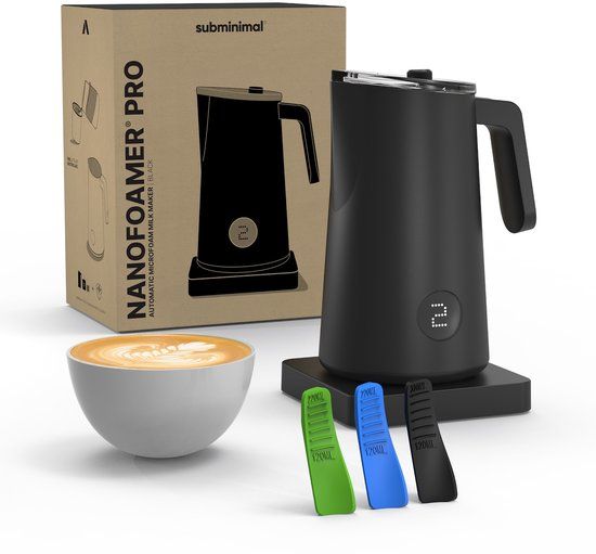 Subminimal NanoFoamer PRO GEN-2 Automatische Melkopschuimer Zwart